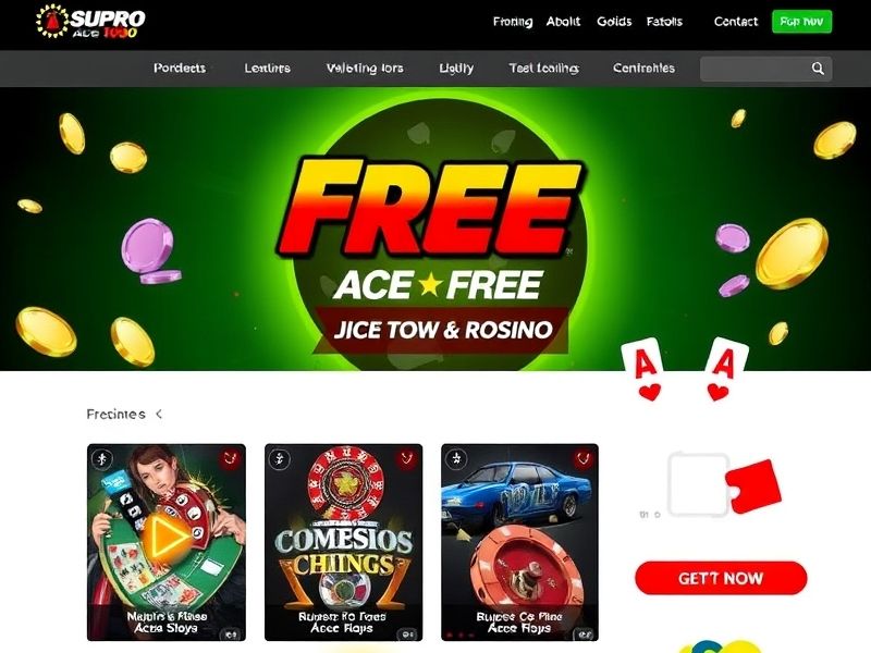 Welcome to Super Ace Free 100, your trusted destination for top-tier online gambling. Claim your 100 free spins, explore real-money casino games, and access exclusive promotions on SuperAceFree100.com.